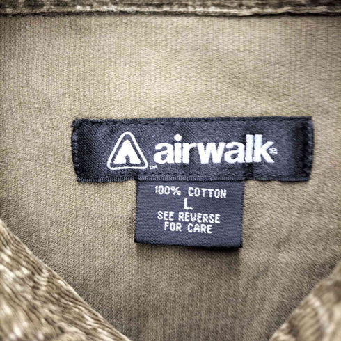 air walk フロントポケット コーデュロイ 総柄シャツ メンズ JPN:L