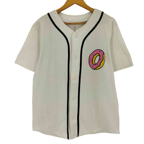 オッドフューチャー ODD FUTURE OFWGATA DONUT USA製 コットン 07 ワッペン刺繍 ユニフォーム ゲームシャツ メンズ JPN:M