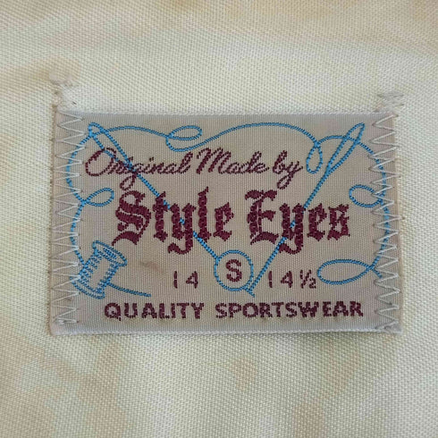 スタイルアイズ Style Eyes レーヨン 刺繍 2ポケット ボーリングシャツ メンズ import:S