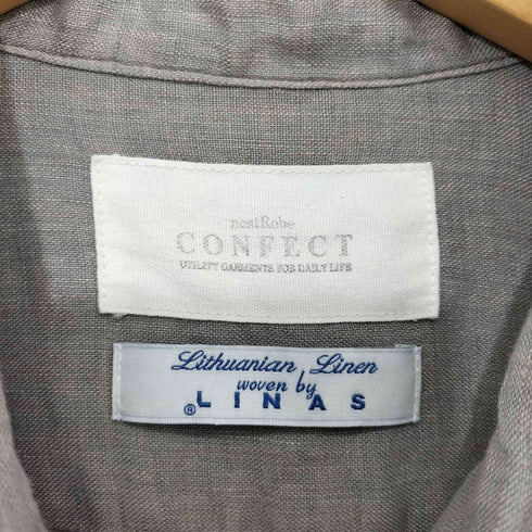 ネストローブコンフェクト nest Robe CONFECT リネンレギュラーカラーシャツ メンズ JPN:4