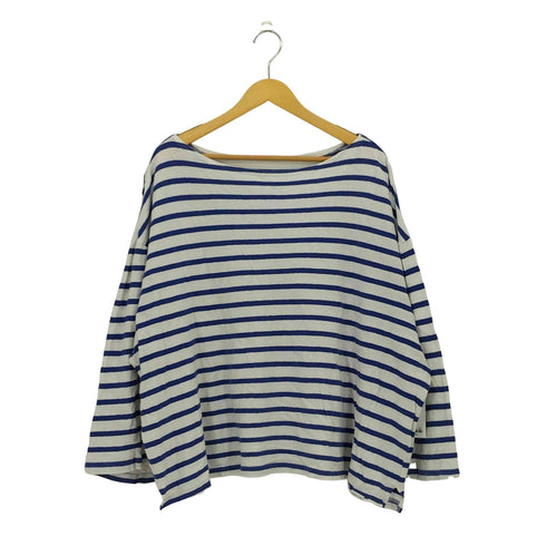 ネストローブ nest Robe UpcycleLino カベ撚りボーダービッグTシャツ レディース JPN:2