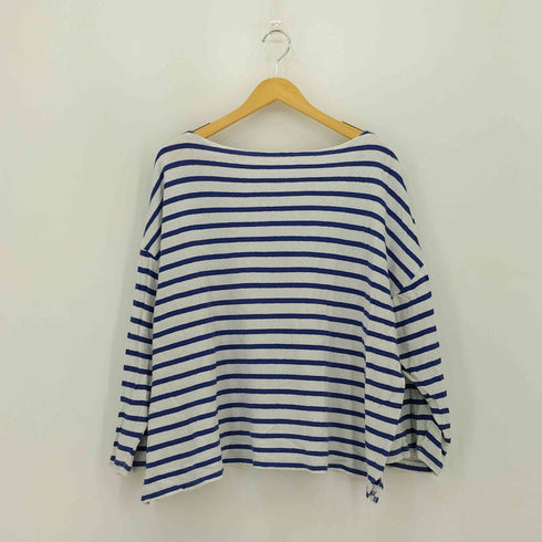 ネストローブ nest Robe UpcycleLino カベ撚りボーダービッグTシャツ レディース JPN:2