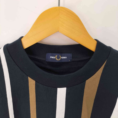 フレッドペリー FRED PERRY Gradient Stripe T-Shirt メンズ import:L