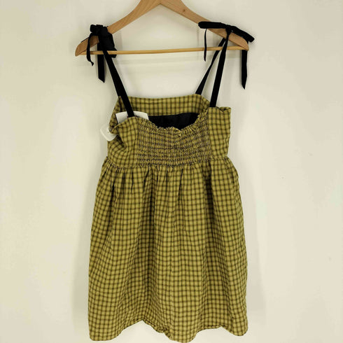 マリークワント MARY QUANT 25SS ベロアリボン ミニ キャミワンピース レディース FREE