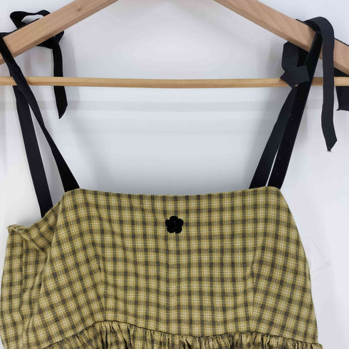マリークワント MARY QUANT 25SS ベロアリボン ミニ キャミワンピース レディース FREE