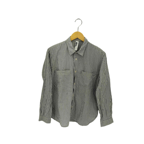 エムエイチエル MHL. ストライプコットンワークシャツ メンズ import:M