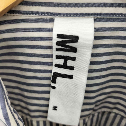 エムエイチエル MHL. ストライプコットンワークシャツ メンズ import:M