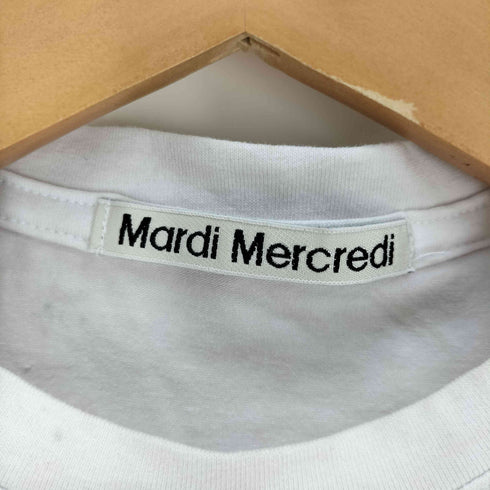 マルディメクルディ Mardi Mercredi ロゴプリント クルーネック クロップド Tシャツ レディース ONE SIZE