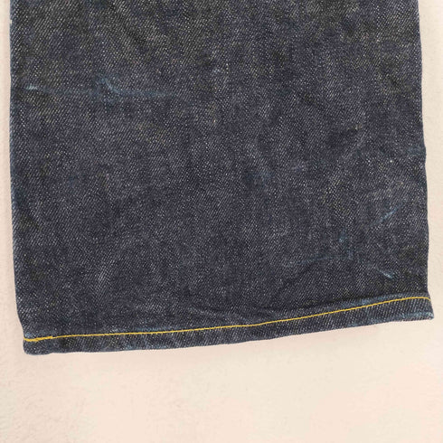 ダブルアールエルラルフローレン RRL RALPH LAUREN 日本製 LOT 001 ボタンフライ セルビッチ ブーツカットデニムパンツ メンズ W28