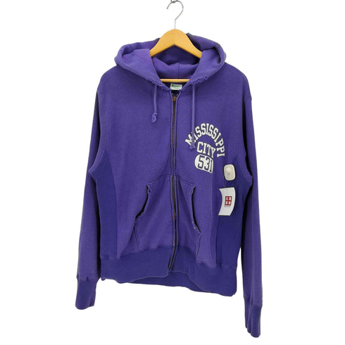 チャンピオン Champion REVERSE WEAVE MISSISSIPPI CITY 単色タグ復刻 ジップアップパーカー メンズ import:L