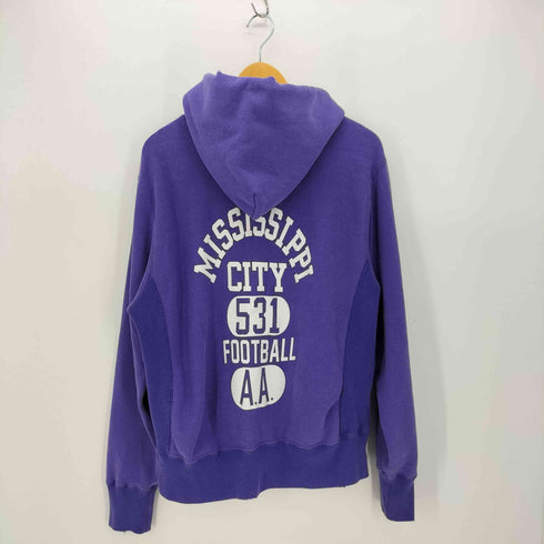 チャンピオン Champion REVERSE WEAVE MISSISSIPPI CITY 単色タグ復刻 ジップアップパーカー メンズ import:L