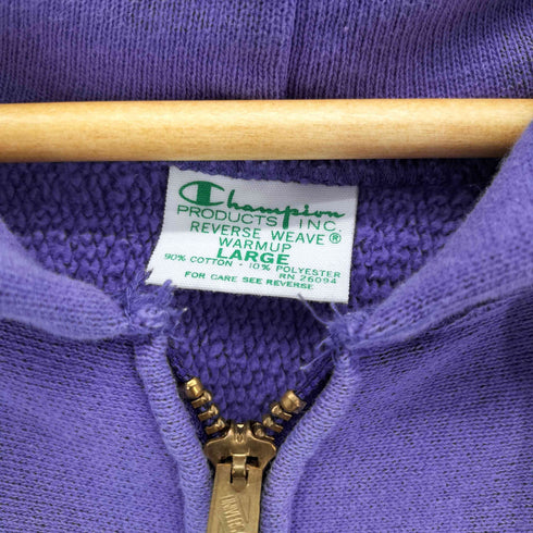 チャンピオン Champion REVERSE WEAVE MISSISSIPPI CITY 単色タグ復刻 ジップアップパーカー メンズ import:L