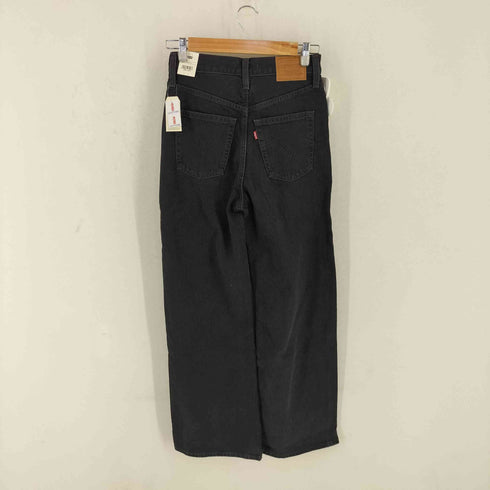 リーバイス Levis RIBCAGE WIDE LEG ブラック デニム パンツ レディース W25 L30