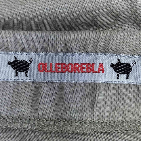 アルベロベロ OLLEBOREBLA オレボレブラ ブタさん おはな ビーズ装飾 Vネック 切替 半袖チュニック レディース