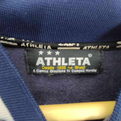 アスレタ ATHLETA ロゴ刺繍 背面アーチロゴ ベロア トラックジャケット メンズ