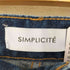 シンプリシテェ SIMPLICITE Natural Friendly Denim デニムパンツ レディース JPN:S