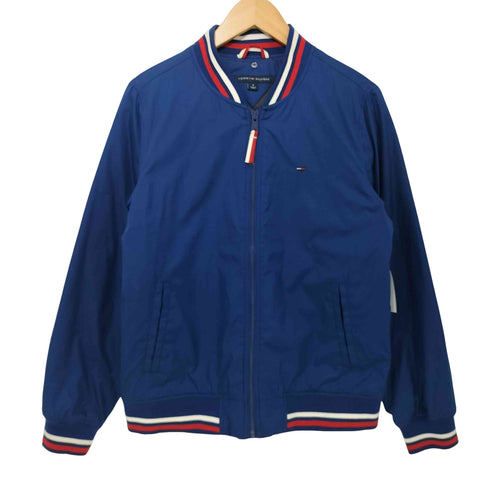 トミー TOMMY ロゴ刺繍 ジップアップブルゾン レディース M
