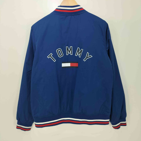 トミー TOMMY ロゴ刺繍 ジップアップブルゾン レディース M
