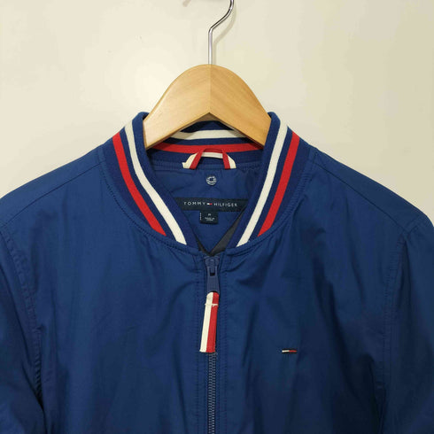 トミー TOMMY ロゴ刺繍 ジップアップブルゾン レディース M