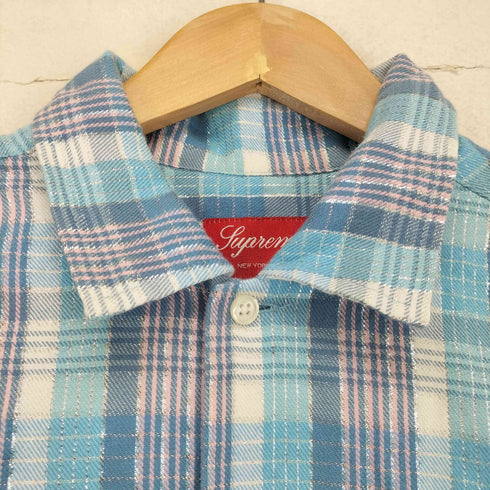 シュプリーム Supreme Metallic Plaid S/S Shirt メンズ import:S