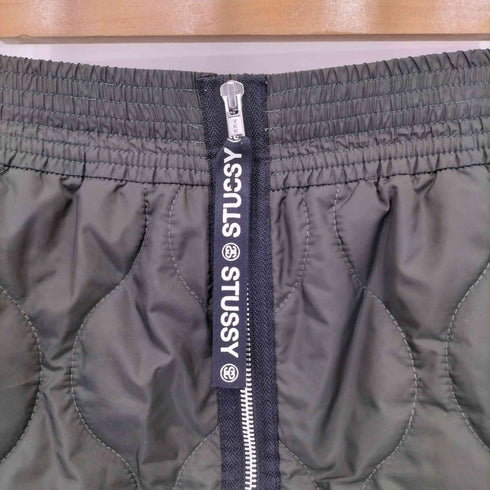 ステューシー Stussy キルティングデザイン ジッパーフライ ミニスカート y2k レディース small