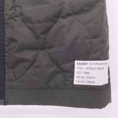 ステューシー Stussy キルティングデザイン ジッパーフライ ミニスカート y2k レディース small