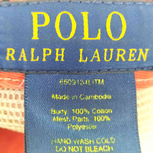 ポロラルフローレン POLO RALPH LAUREN コットン 刺繍 メッシュキャップ メンズ ONE SIZE