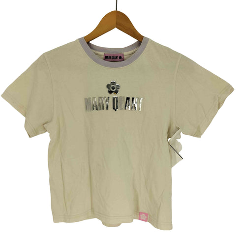 マリークワント MARY QUANT ロゴ プリント Tシャツ レディース import:M