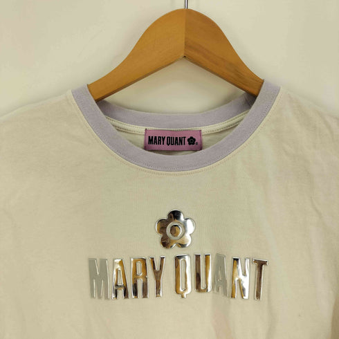 マリークワント MARY QUANT ロゴ プリント Tシャツ レディース import:M