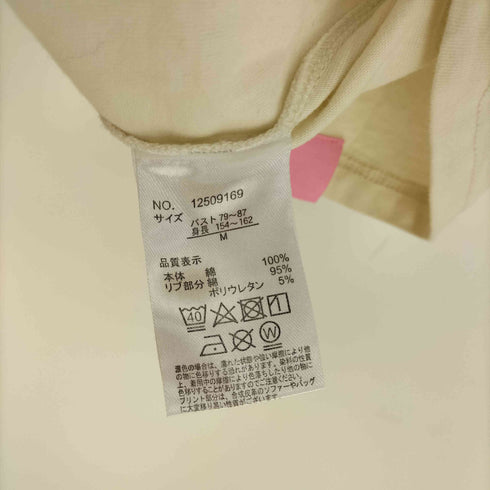 マリークワント MARY QUANT ロゴ プリント Tシャツ レディース import:M