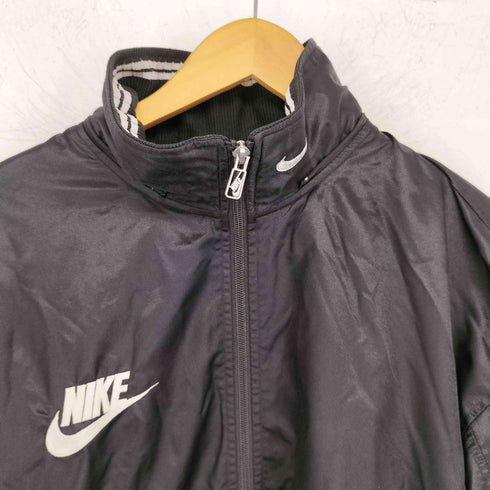 ナイキ NIKE 銀タグ 刺繍ロゴ スタンドカラーナイロンジャケット メンズ