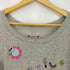 アルベロベロ OLLEBOREBLA オレボレブラ ブタさん 刺繍 アップリケ フロントポケット ボートネック カットソー レディース