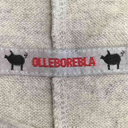 アルベロベロ OLLEBOREBLA オレボレブラ ブタさん 刺繍 アップリケ フロントポケット ボートネック カットソー レディース