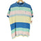 ポロバイラルフローレン Polo by RALPH LAUREN USA製 ポニー刺繍マルチカラーボーダーポロシャツ メンズ import:L