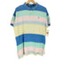 ポロバイラルフローレン Polo by RALPH LAUREN USA製 ポニー刺繍マルチカラーボーダーポロシャツ メンズ import:L