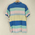 ポロバイラルフローレン Polo by RALPH LAUREN USA製 ポニー刺繍マルチカラーボーダーポロシャツ メンズ import:L