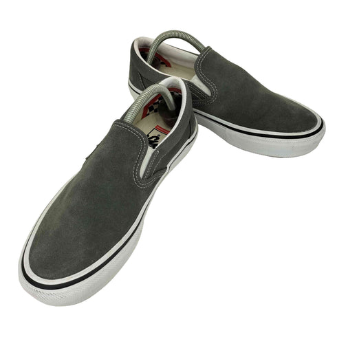 バンズ VANS SKATE SLIP-ON Pewter/White スケート スリッポン メンズ JPN:26.5