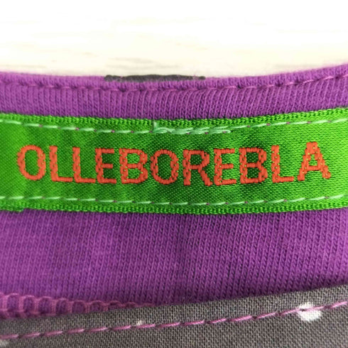 アルベロベロ OLLEBOREBLA オレボレブラ いろいろな ブタさん パッチワーク 異素材切替 半袖ワンピース レディース