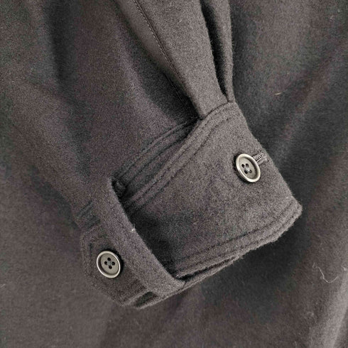 ヨウジヤマモトプールオム Yohji Yamamoto POUR HOMME ARMY GABARDINE HEM CUFFS COAT ウール コート メンズ