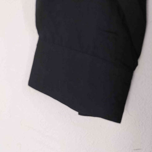 ヨウジヤマモトプールオム Yohji Yamamoto POUR HOMME 2枚衿 無地×縞シャツ ストライプロングシャツ メンズ