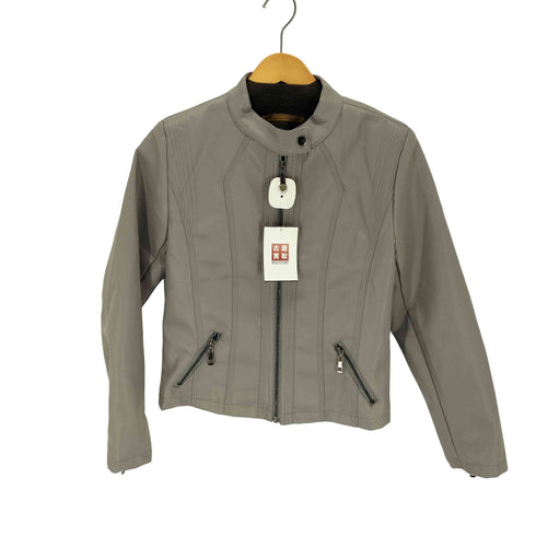 DRESSY フェイクレザー シングルライダースジャケット レディース M
