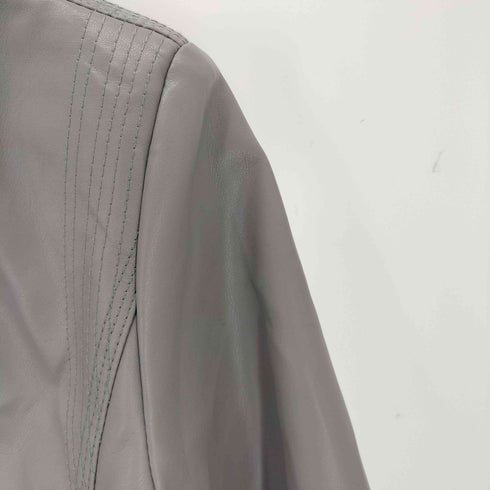 DRESSY フェイクレザー シングルライダースジャケット レディース M