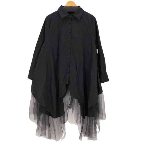 チュールシャツワンピース レディース ONE SIZE