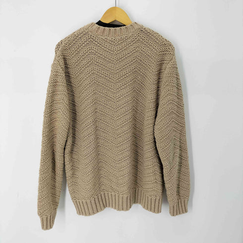 ザラ ZARA コットン レーヨン 編み込み ニット メンズ JPN:L