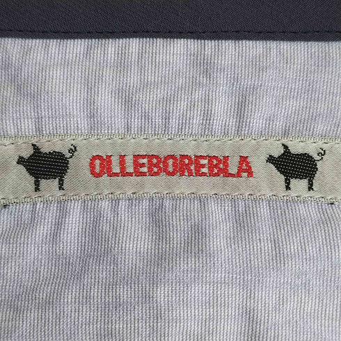 アルベロベロ OLLEBOREBLA オレボレブラ ブタさん シャツ ブラウスデザインパッチワーク 裾フリル 5分丈 ブラウス レディース