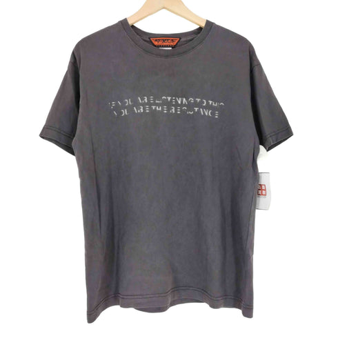 PLAYFORD フロントプリントクルーネックTシャツ メンズ M