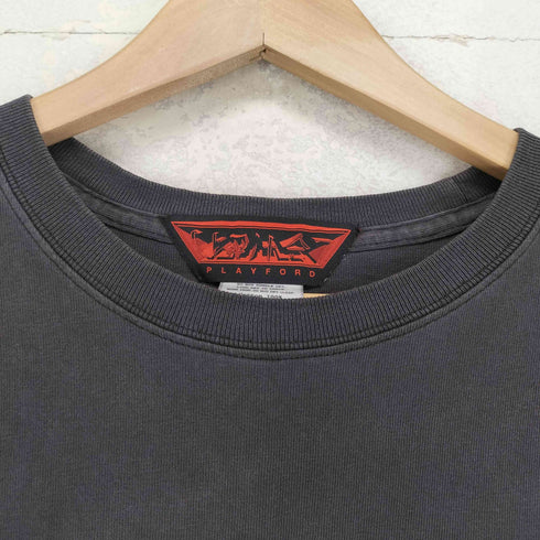 PLAYFORD フロントプリントクルーネックTシャツ メンズ M