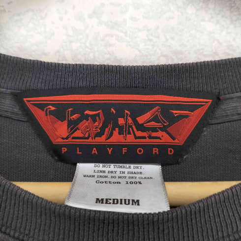 PLAYFORD フロントプリントクルーネックTシャツ メンズ M