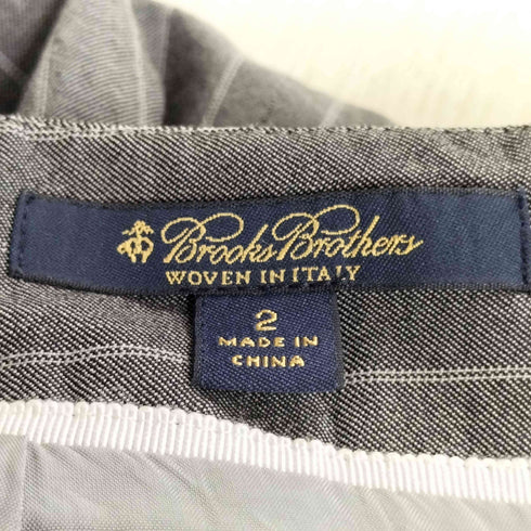 ブルックスブラザーズ BROOKS BROTHERS LORO PIANA STRECH WOOL ストライプウールスカート レディース JPN:2
