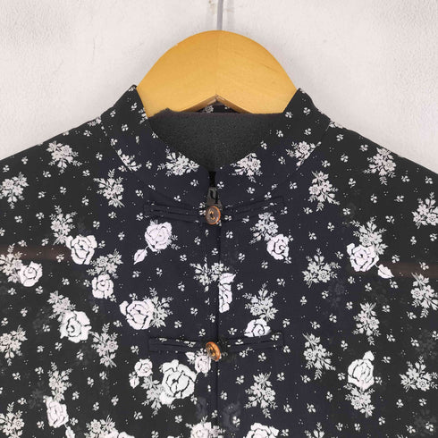 YOICHI NAGASAWA 花柄刺繍 S/S チャイナシャツ レディース